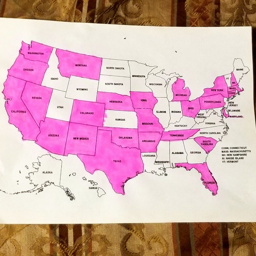 🇺🇸 My Delivered States!